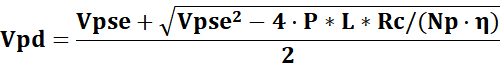 Equation for PD input voltage